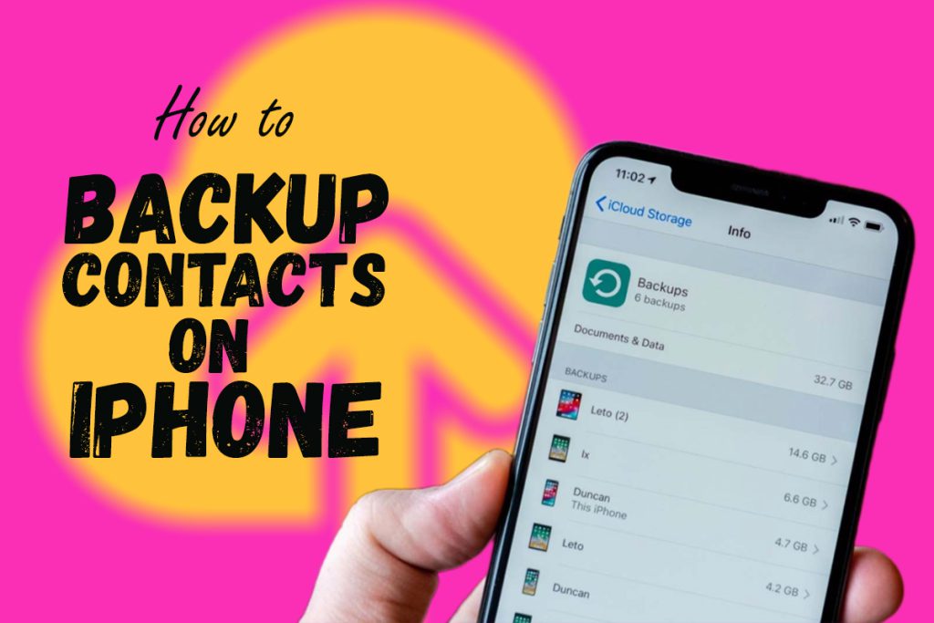 Backup Contacts on iPhone